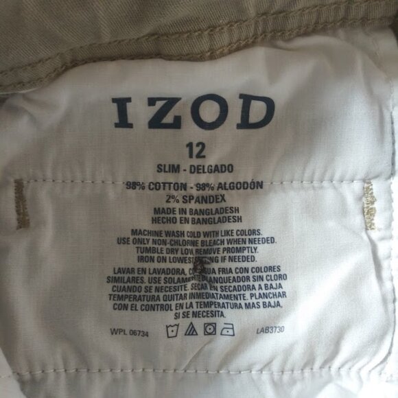 Izod boy's size 12 khaki pants - Picture 12 of 13